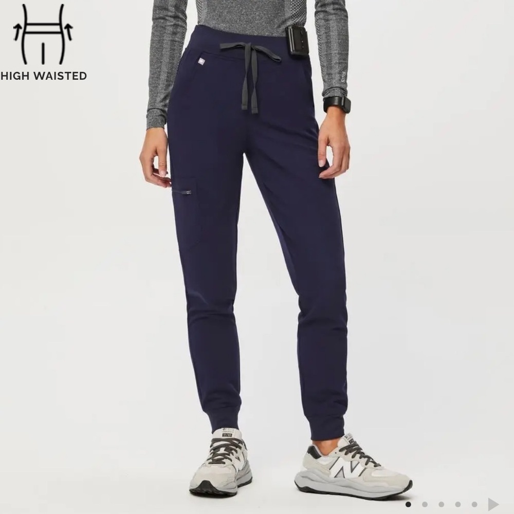 Figs High Waisted Zamora Navy Jogger Scrub Pants Style# 1000207 PO#5468 NWT